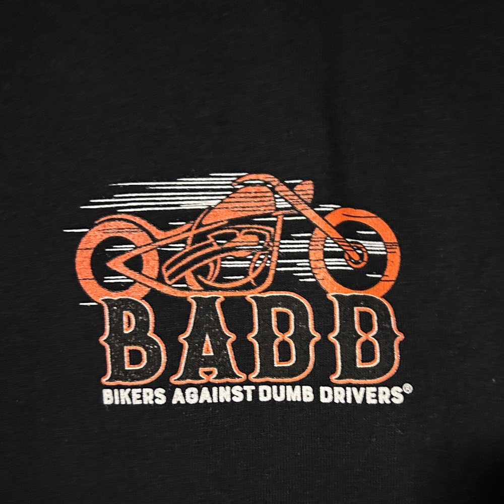 BADD Black and Orange Graphic Tee